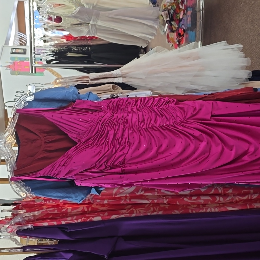 Berry Stretch Prom Dress